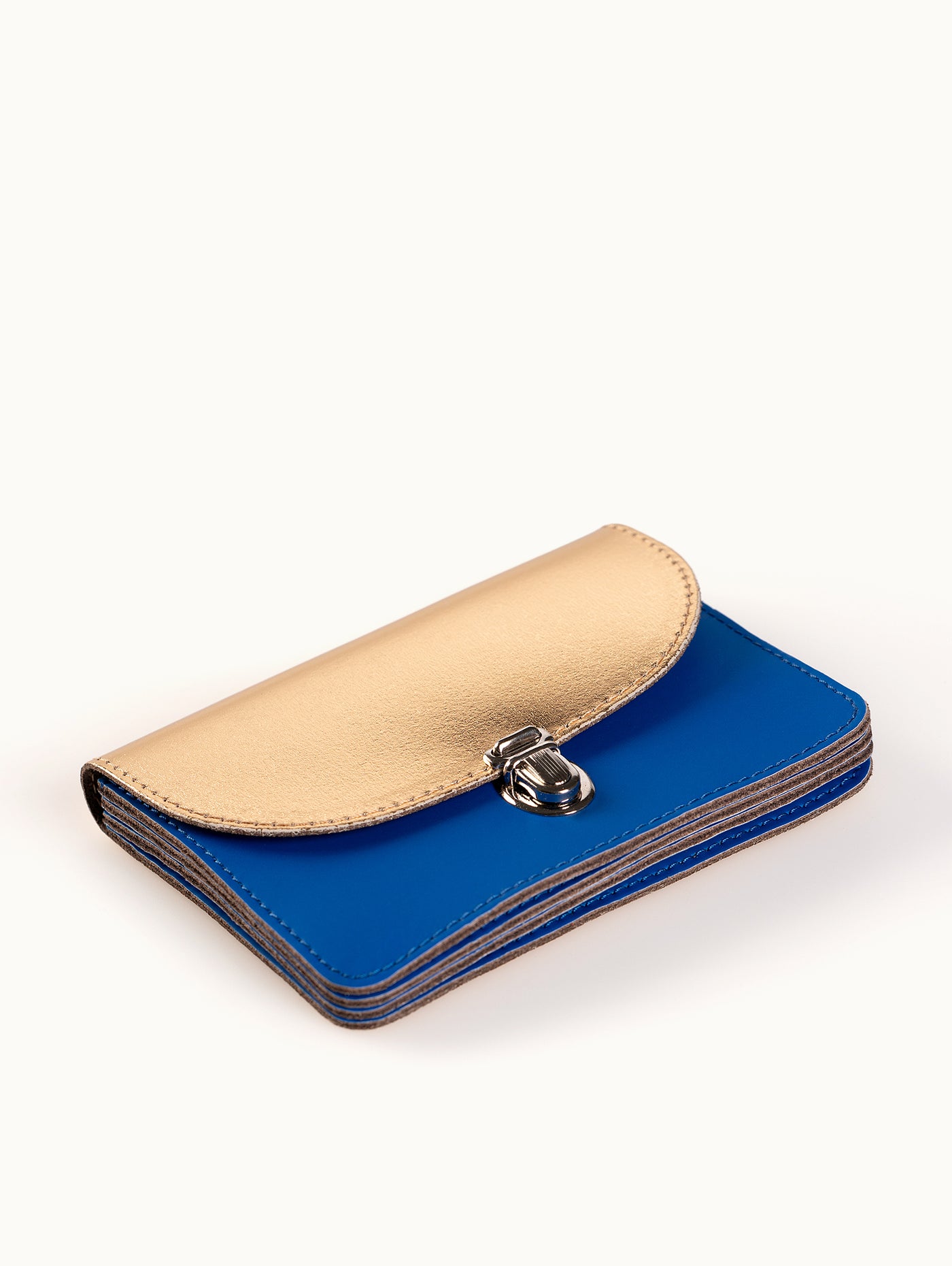 Geldbörse Borsa L | KONVOLUT-Edition in Blau-Gold von Papoutsi!