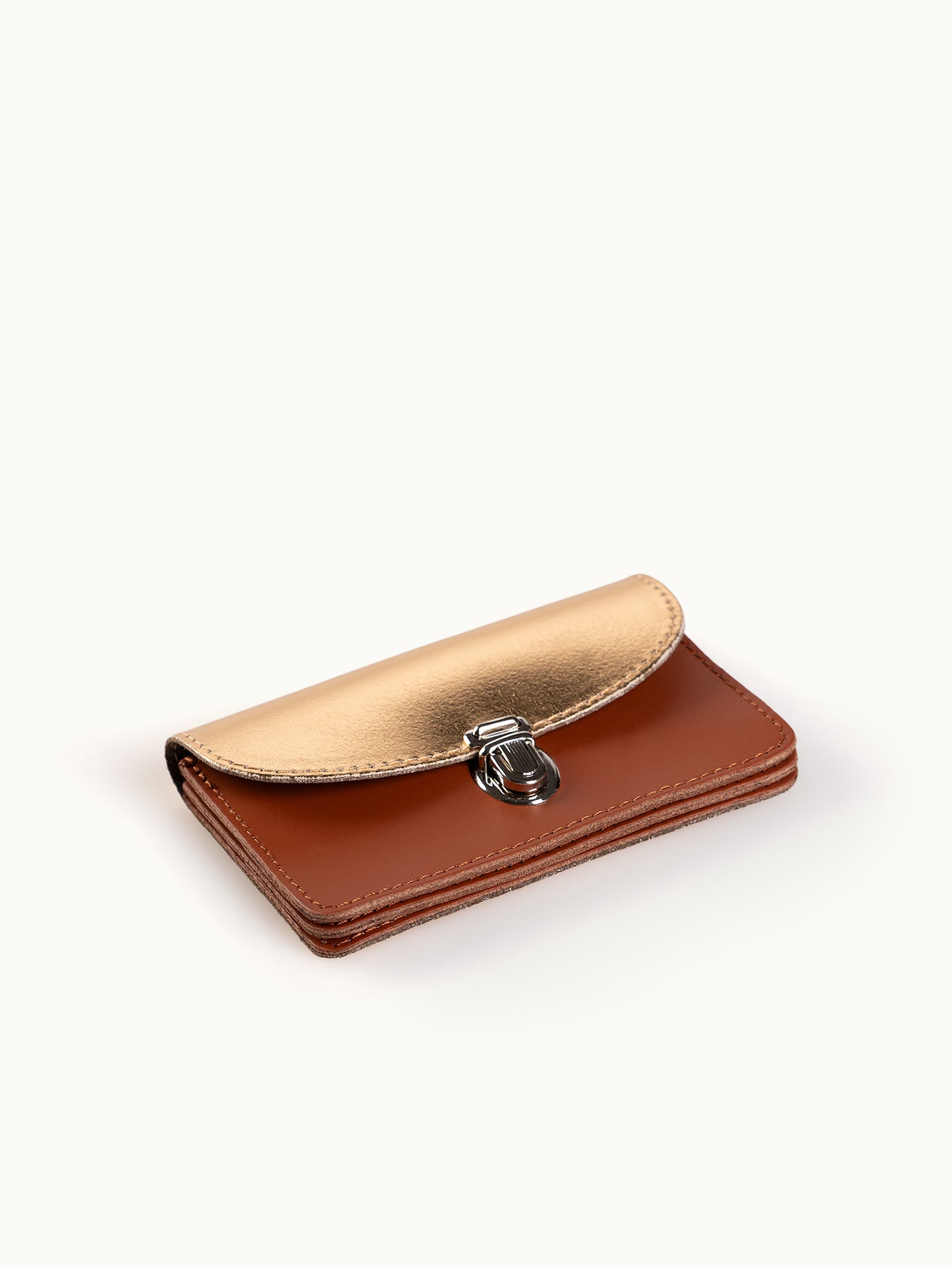 Geldbörse Borsa M | KONVOLUT Edition in Cognac-Gold von Papoutsi!