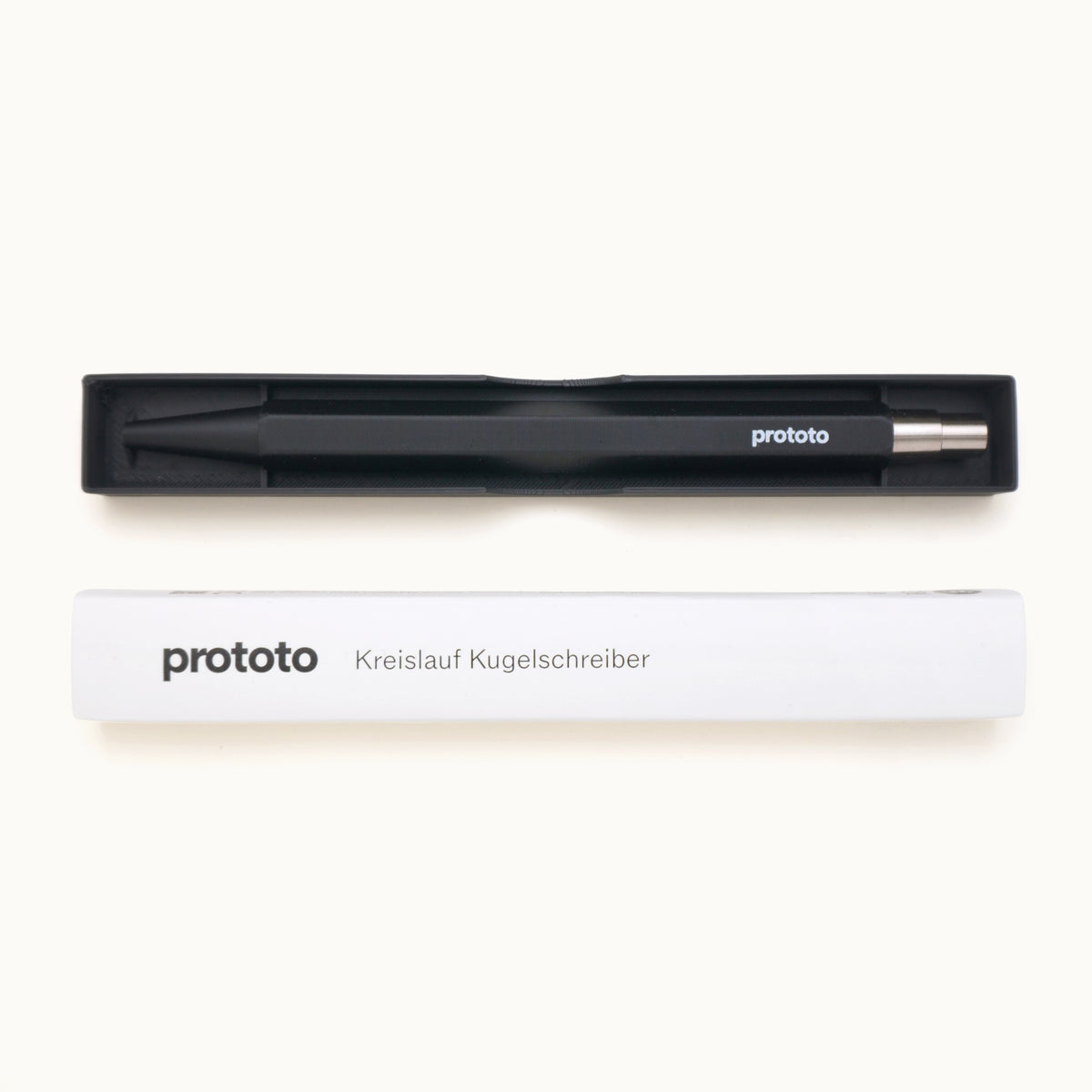 Kreislauf Kugelschreiber mit Klickmechanik | Schwarz von prototo