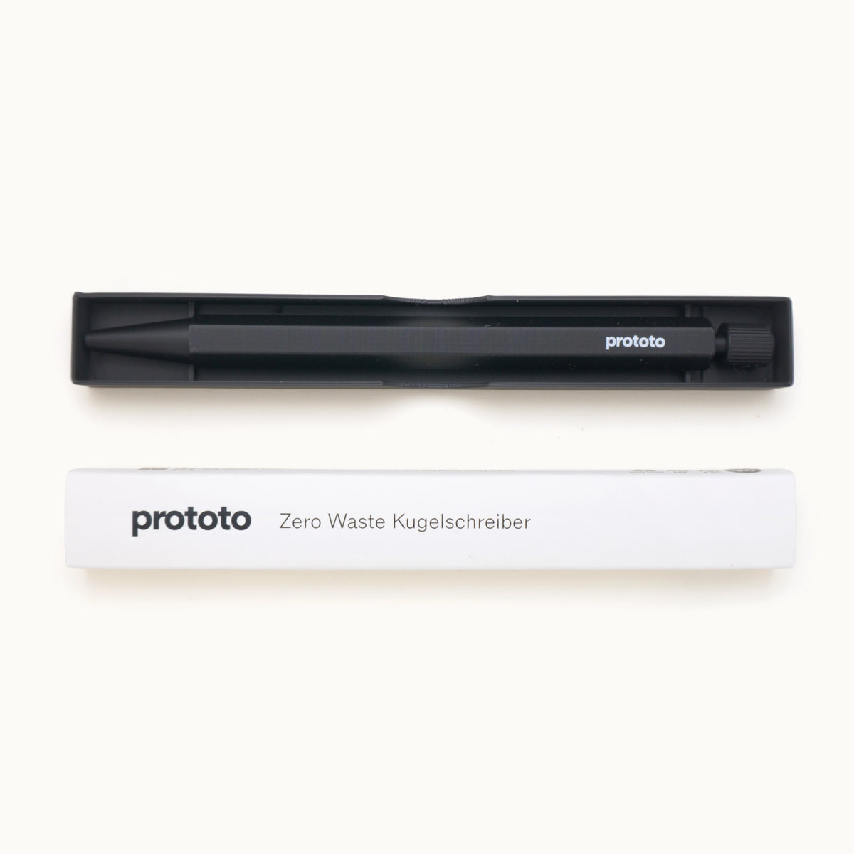 Kreislauf Kugelschreiber mit Drehmechanik | Schwarz von prototo