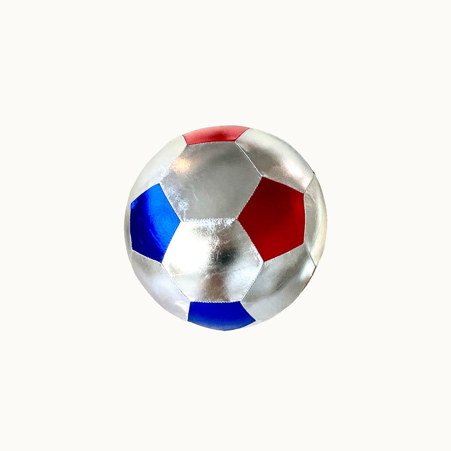 Stoffball Fußball Silber| Ø 22 cm von Ratatam