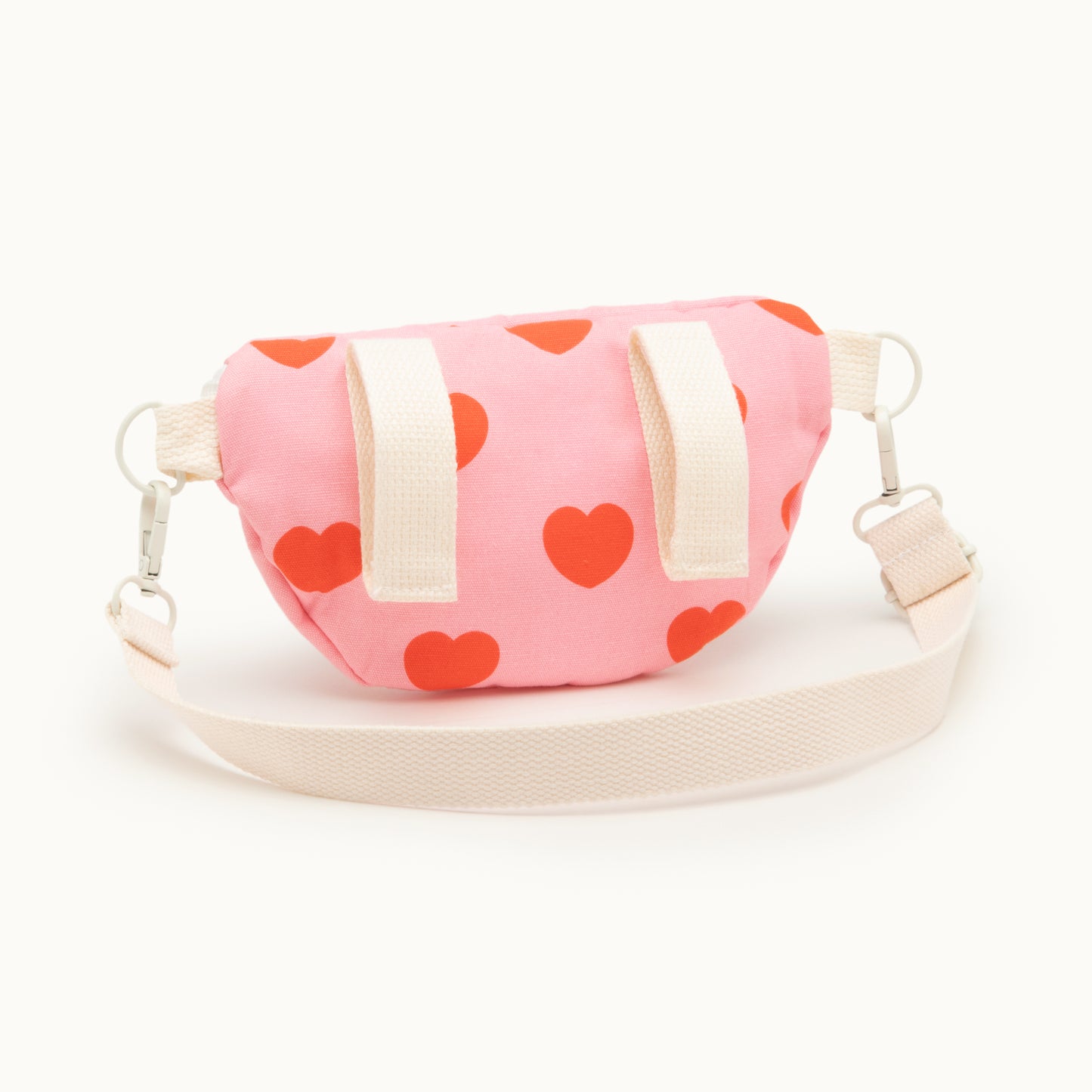 Bauchtasche | Pink mit roten Herzen von Ratatam