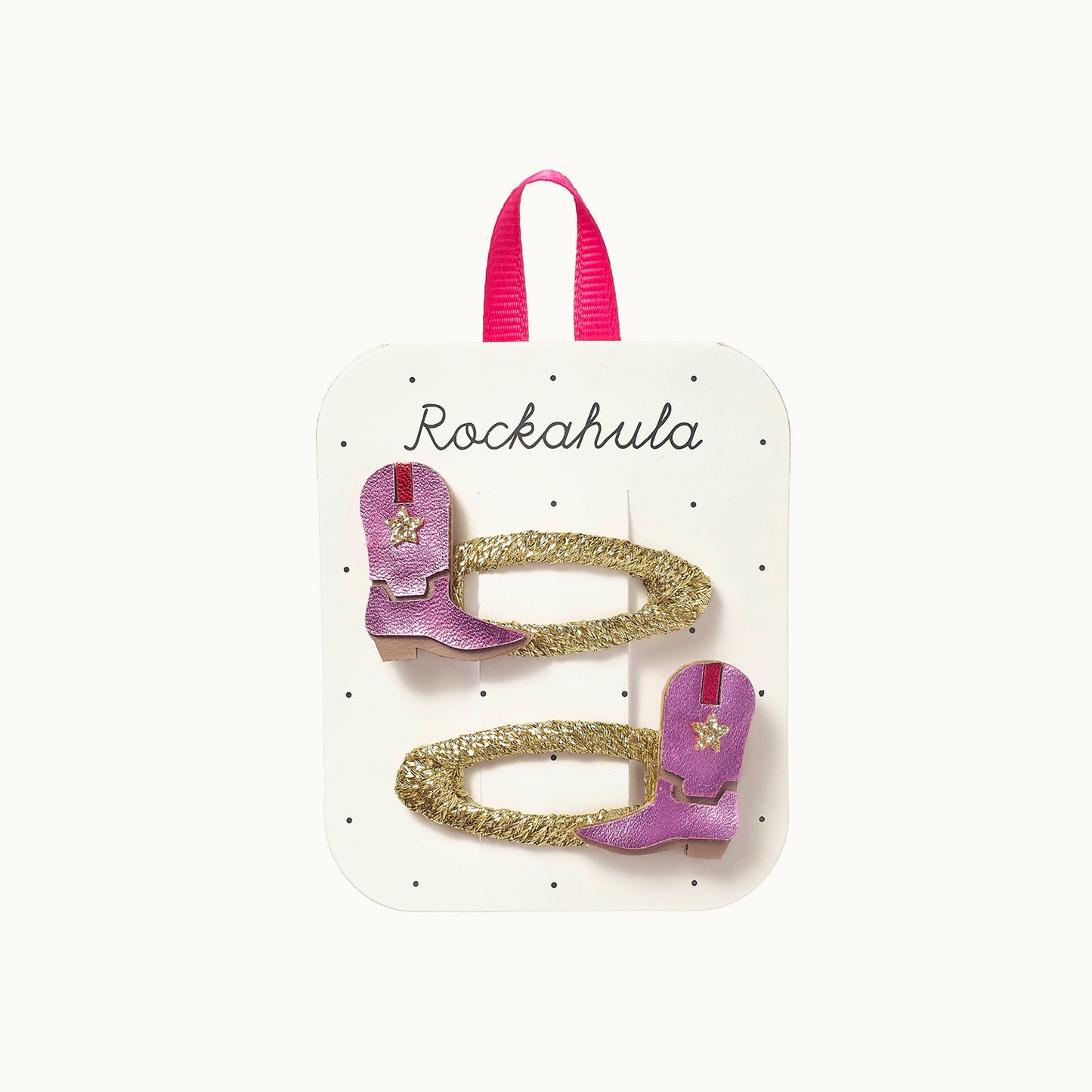 Haarspangen Dolly Disco Cowgirl Boots 2er-Set von Rockahula