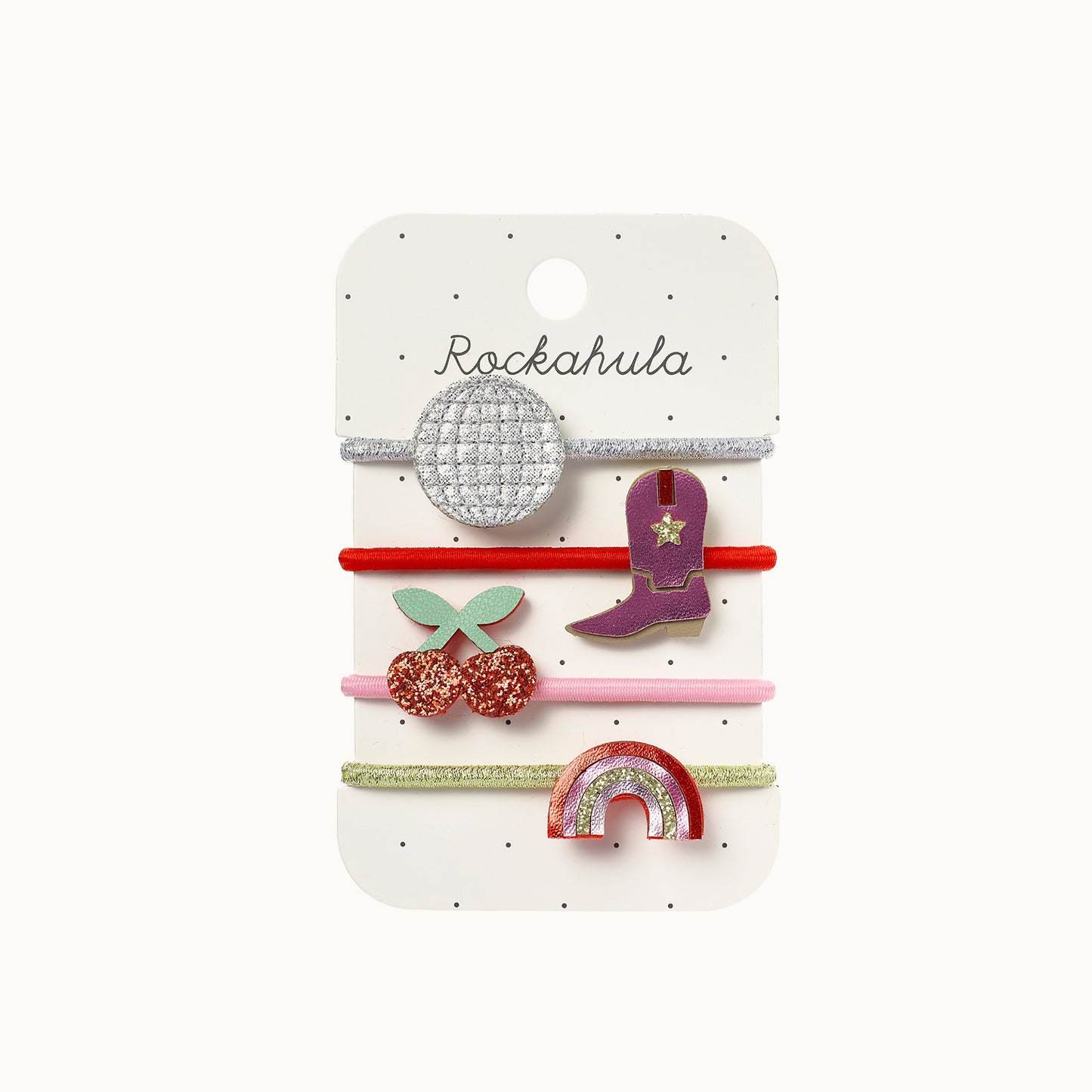 Haargummis Disco Rainbow 4er-Set von Rockahula