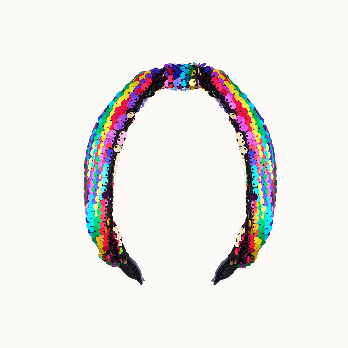 Haarreif mit Pailletten Regenbogen von Rockahula