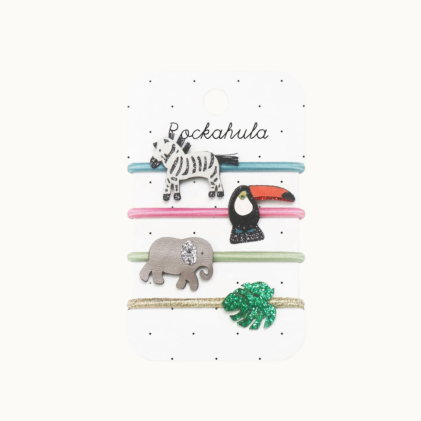 Haargummis Safari Friends 4er-Set von Rockahula