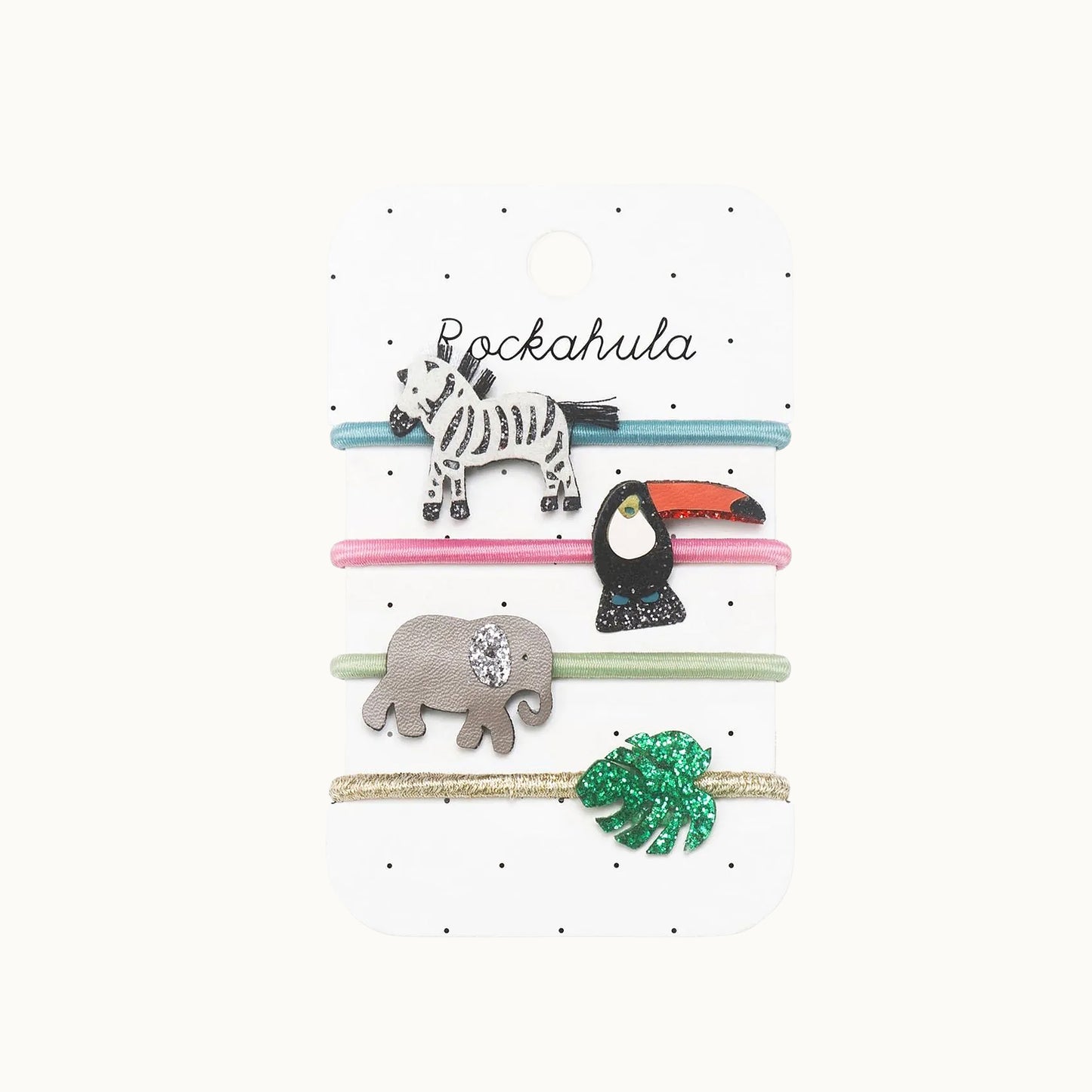 Haargummis Safari Friends 4er-Set von Rockahula