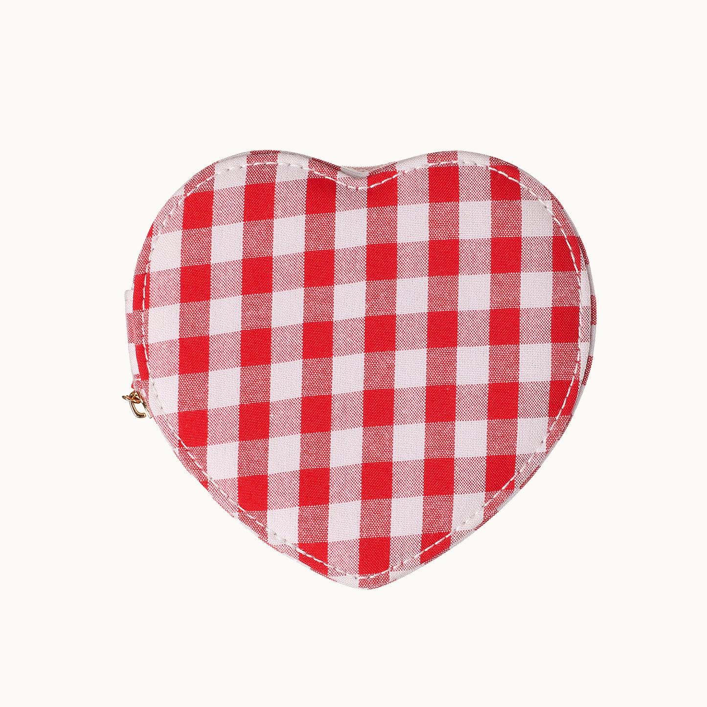 Schmuckkästchen | Gingham Love Heart Rot/Weiß von Rockahula