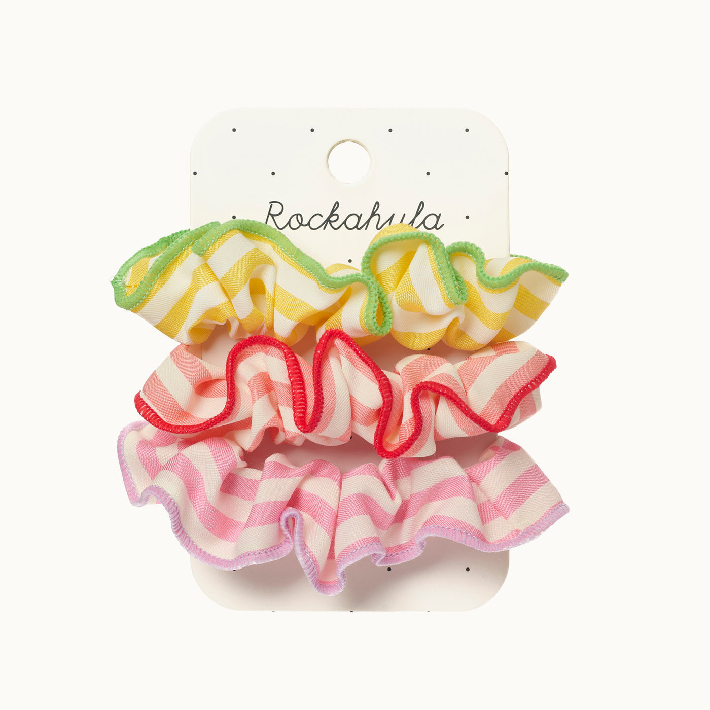 Scrunchie-Set Candy Stripe 3er-Set von Rockahula