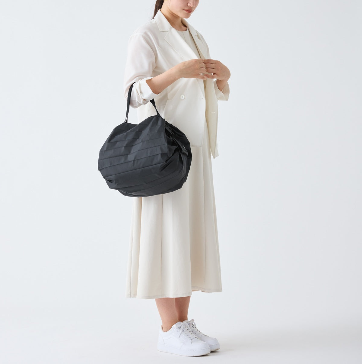 Shupatto | Faltbarer Einkaufsbeutel M | Jet Black