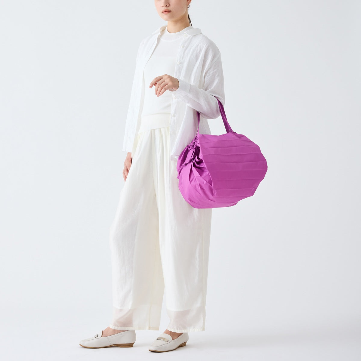 Shupatto | Faltbarer Einkaufsbeutel M | Peony Petal