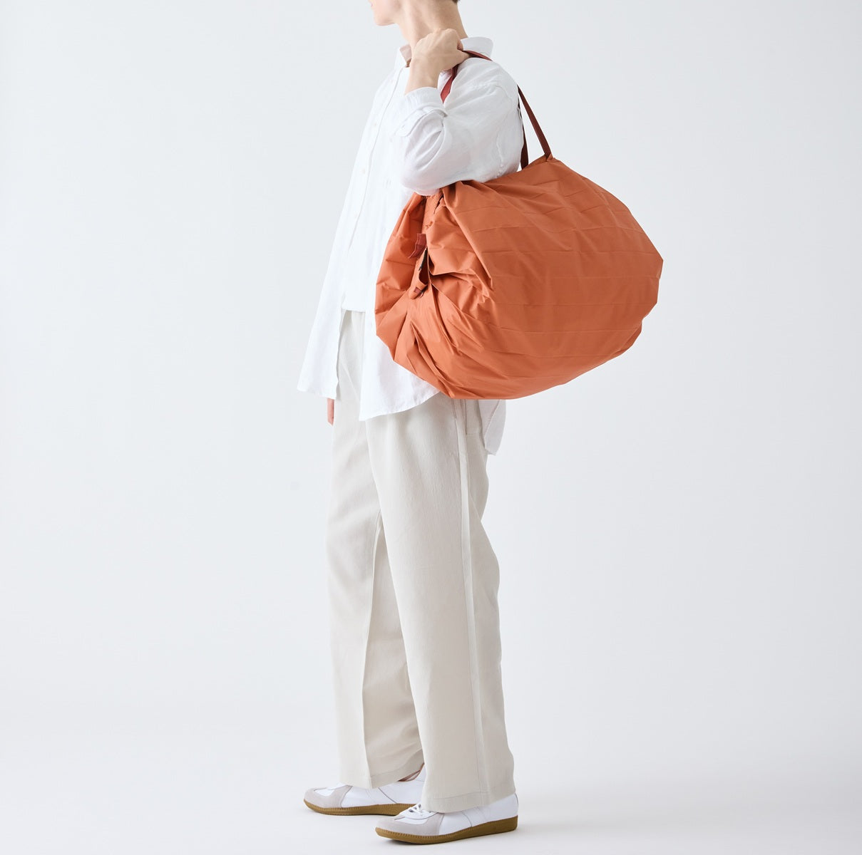 Shupatto | Faltbarer Einkaufsbeutel L | Brick Brown