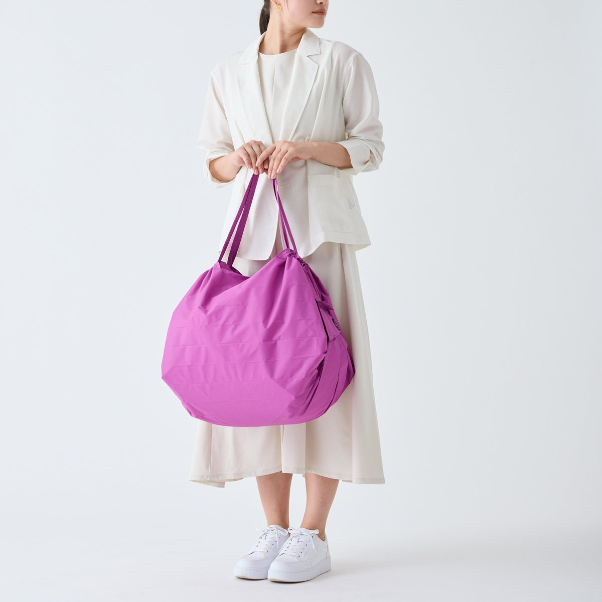 Shupatto | Faltbarer Einkaufsbeutel L | Peony Petal