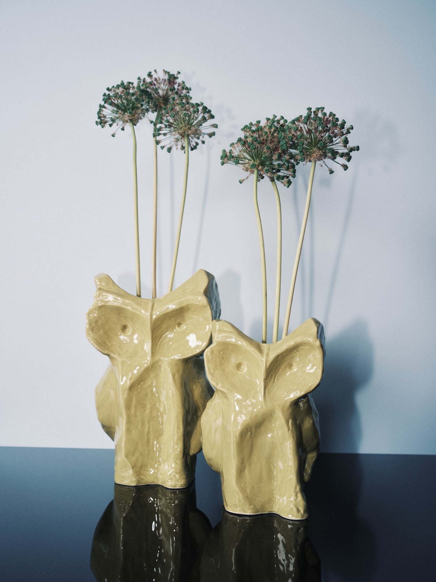 MARNI Vase Owl „After Midnight“ L in Gelb von SERAX