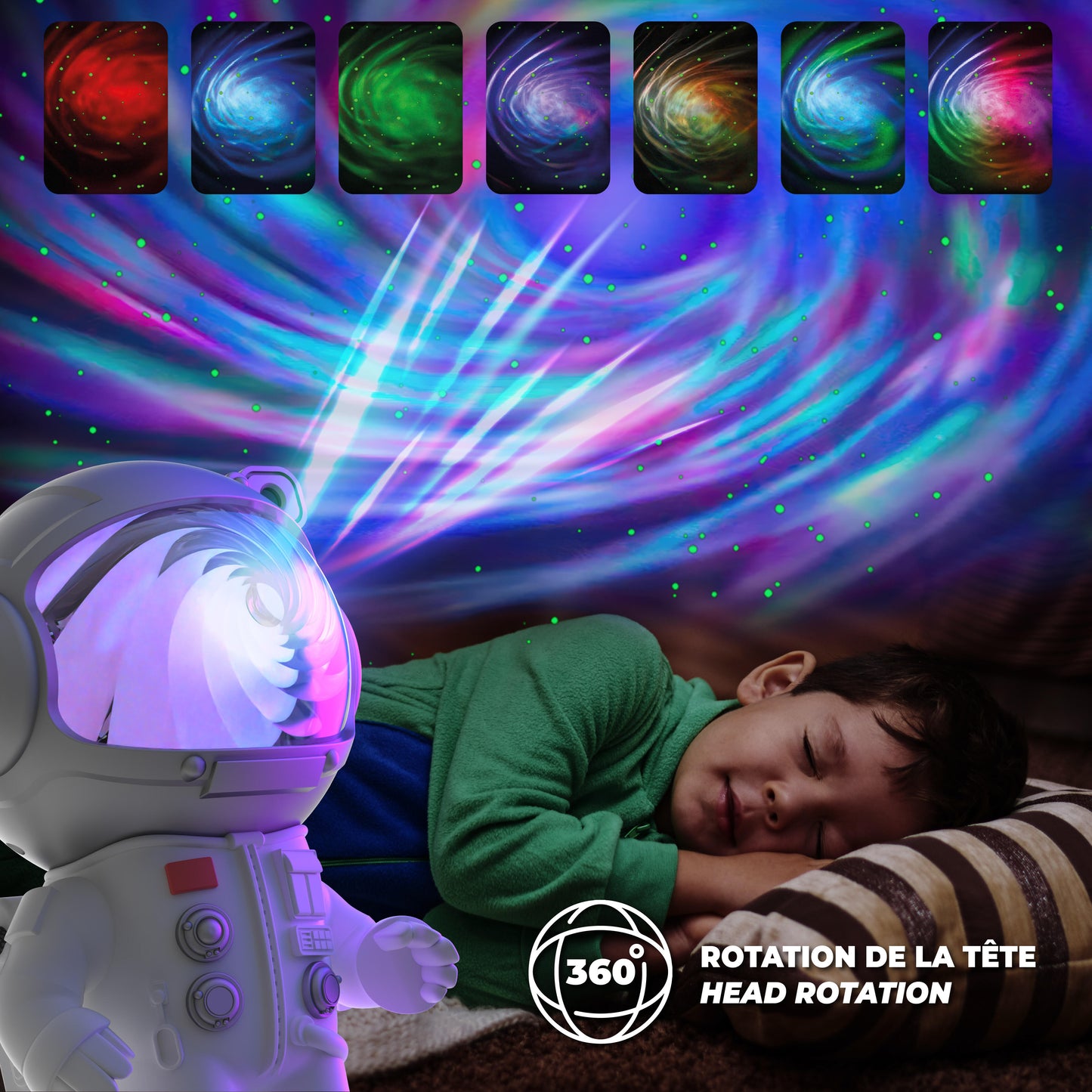 Stellar Light | Sternenprojektor Astronatut in Weiss von MOB