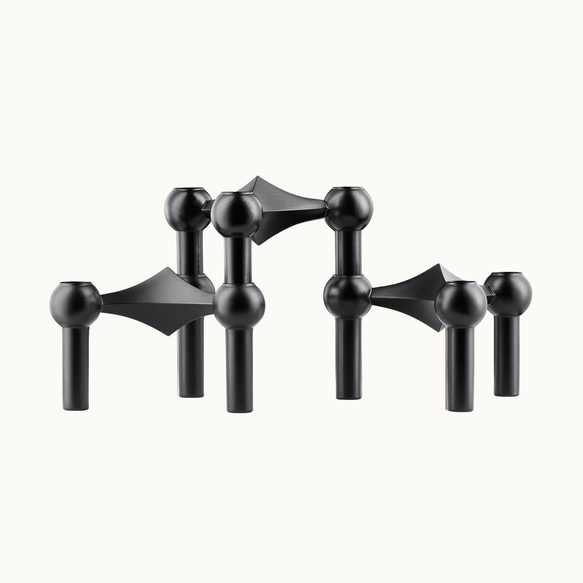 Kerzenhalter Schwarz | 3er-Set von STOFF Nagel