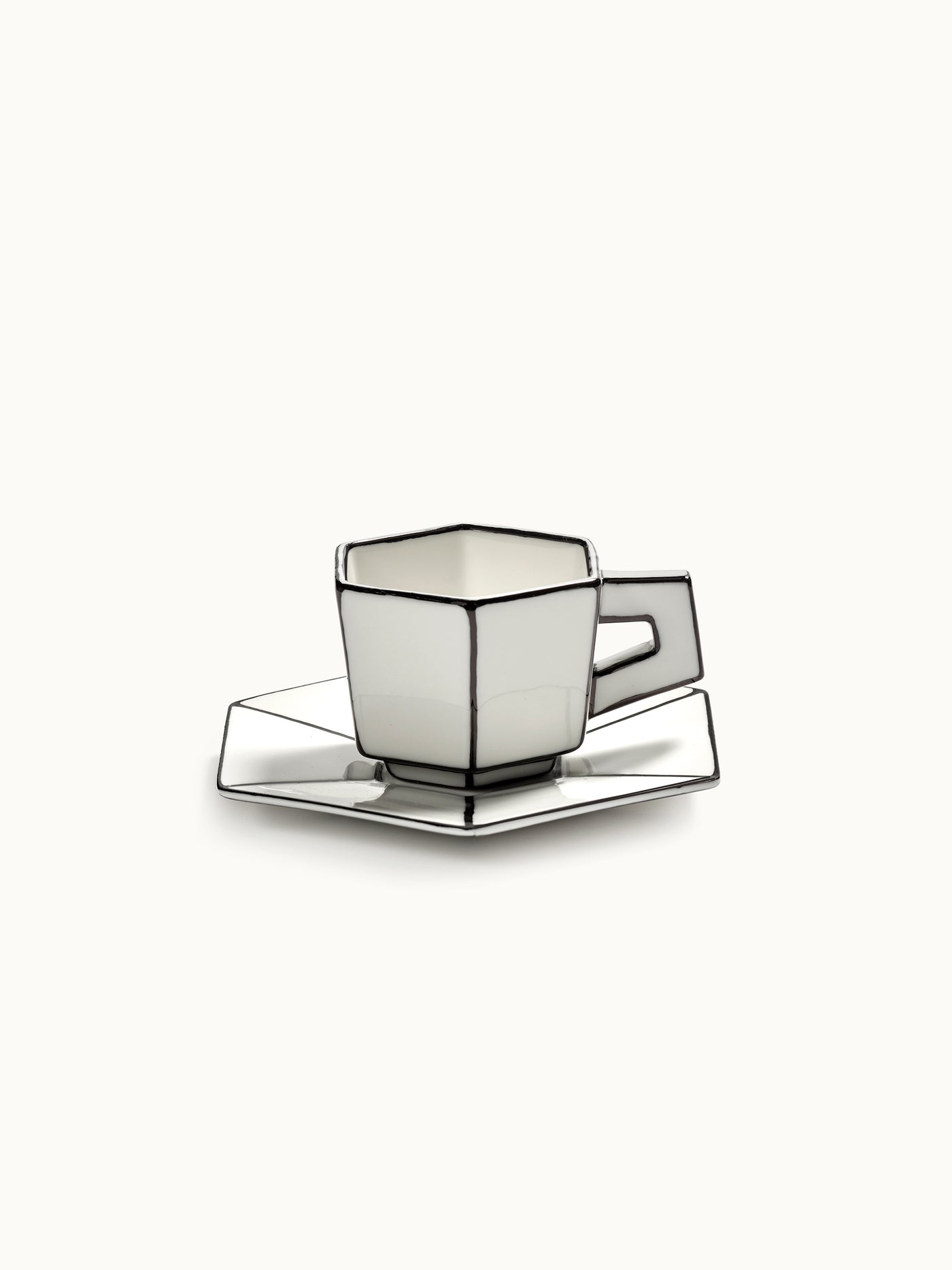 Espressotasse mit Untersetzer Carte Blanche | Design Annebet Philips von SERAX
