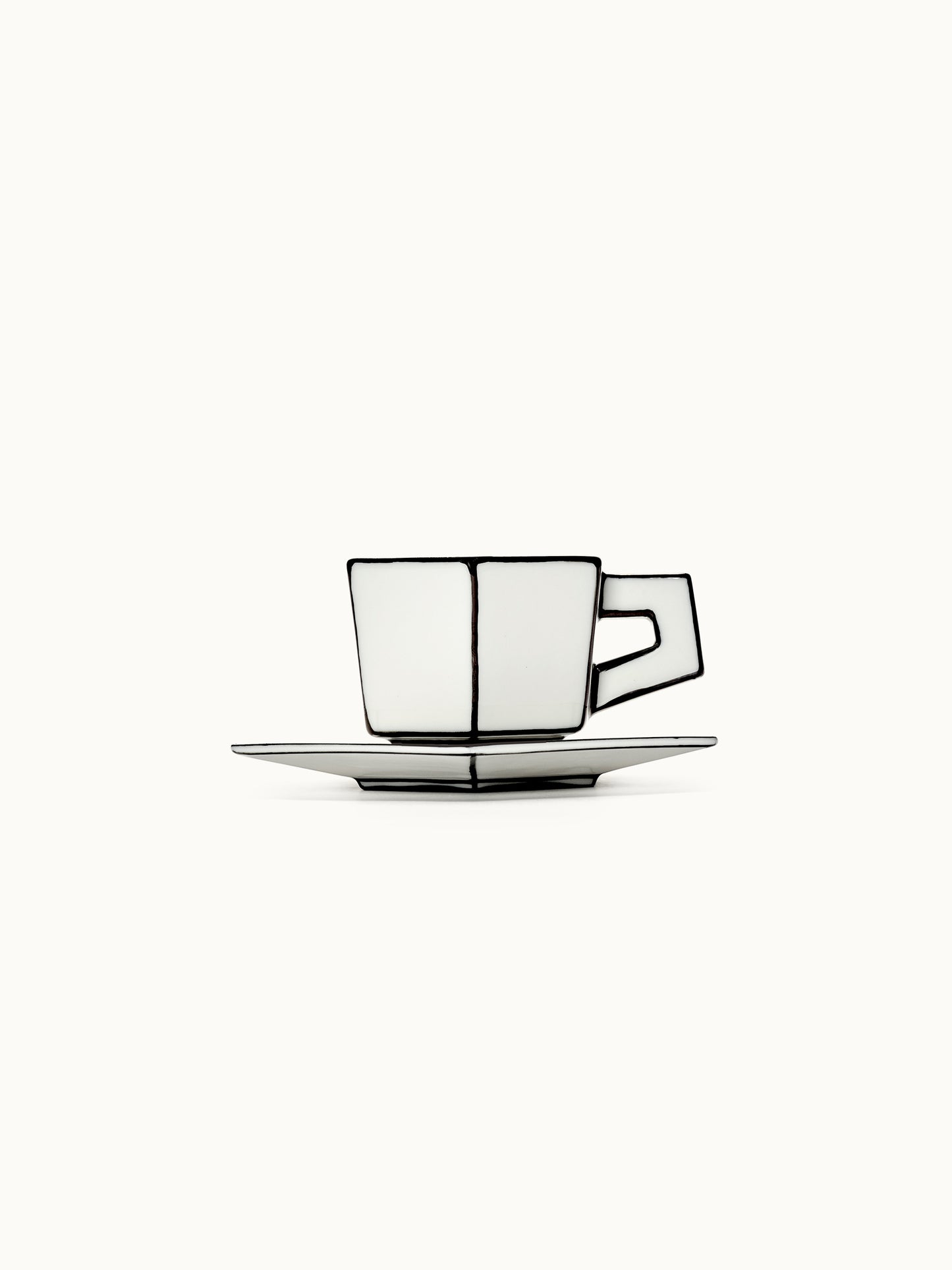 Espressotasse mit Untersetzer Carte Blanche | Design Annebet Philips von SERAX