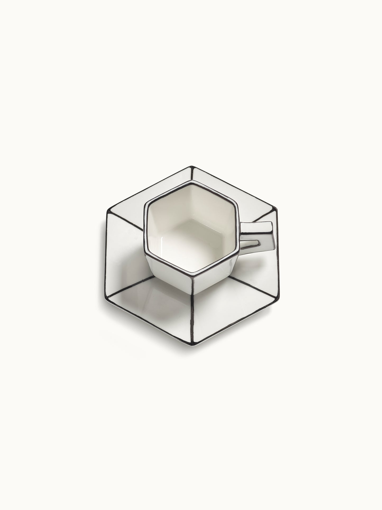 Espressotasse mit Untersetzer Carte Blanche | Design Annebet Philips von SERAX