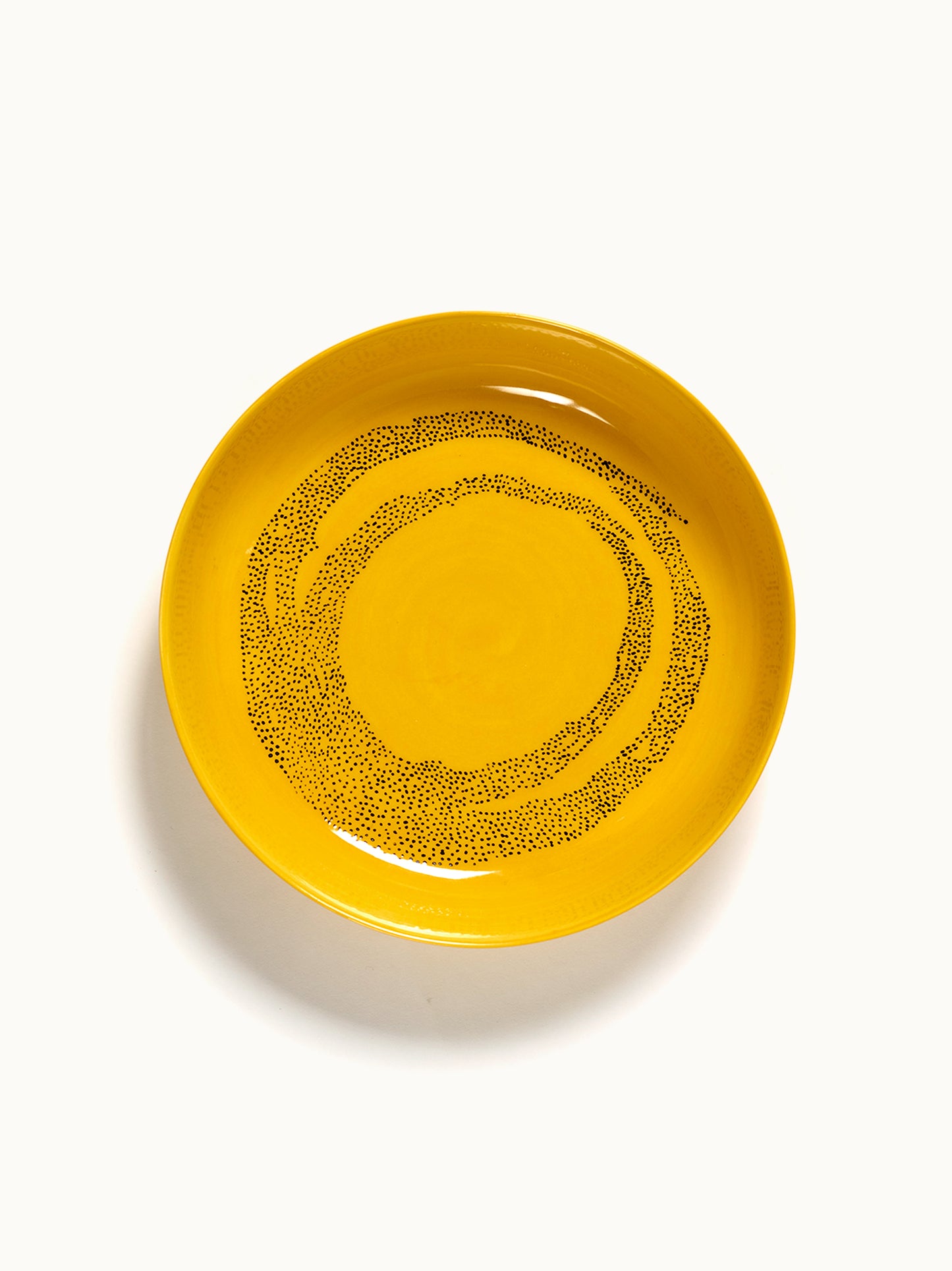 Tiefer Teller Yellow Black Dots | Ottolenghi Feast von Serax
