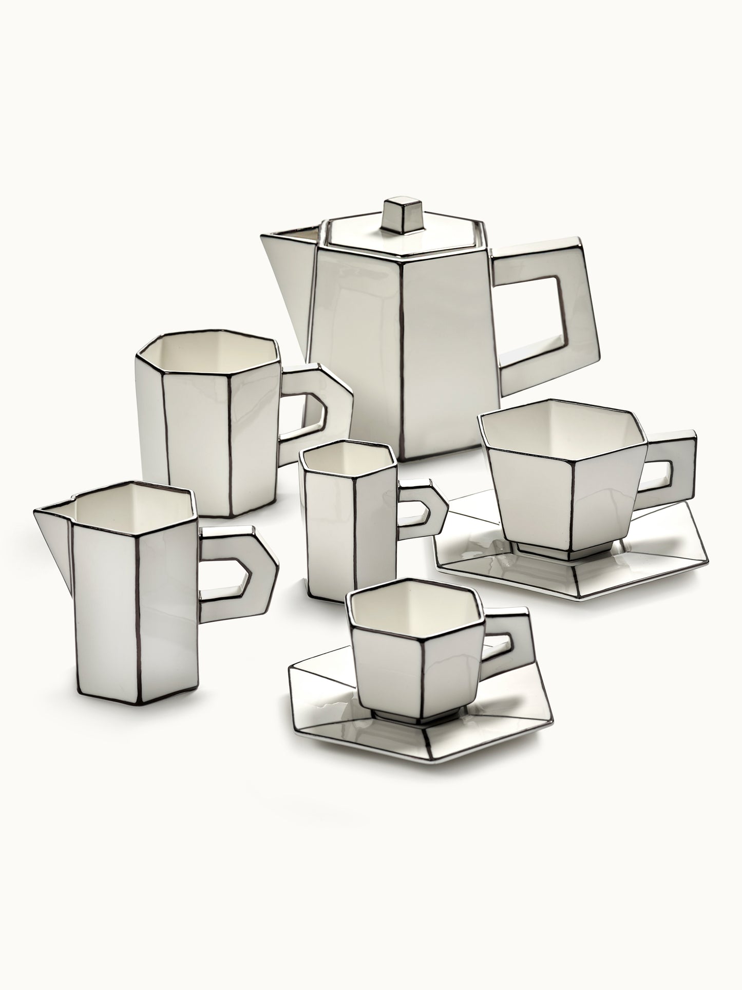 Doppelter Espressobecher Carte Blanche | Design Annebet Philips von SERAX