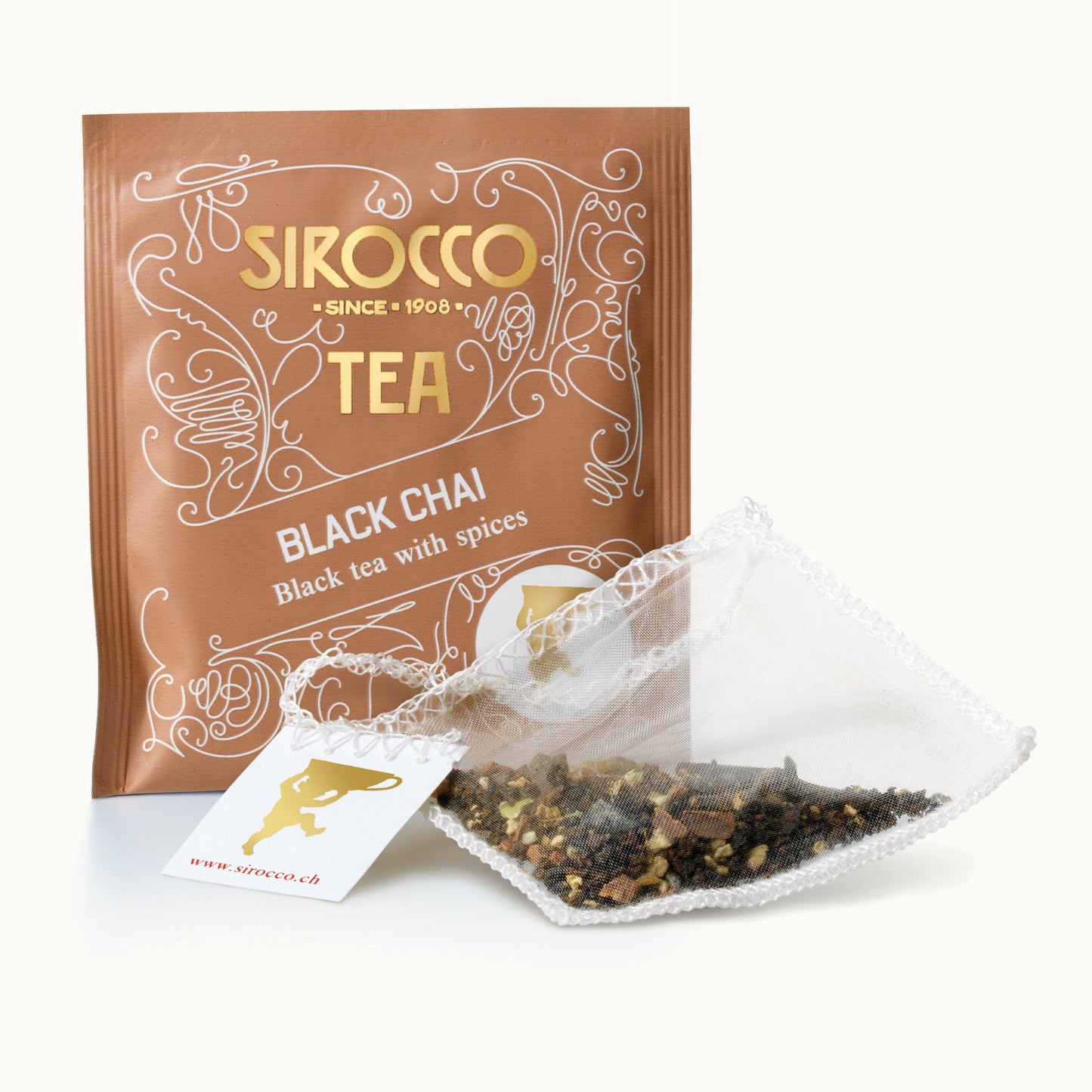 Bio-Schwarz- & Gewürztee Black Chai | 20 Teebeutel von Sirocco