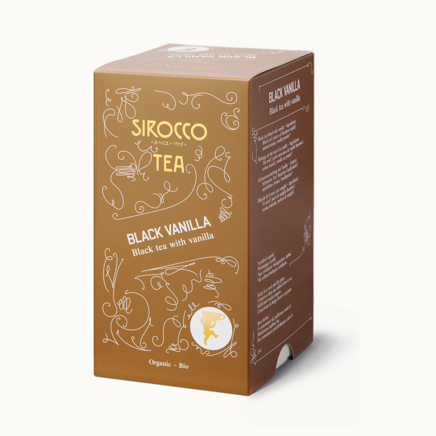 Bio-Schwarztee Black Vanilla | 20 Teebeutel von Sirocco