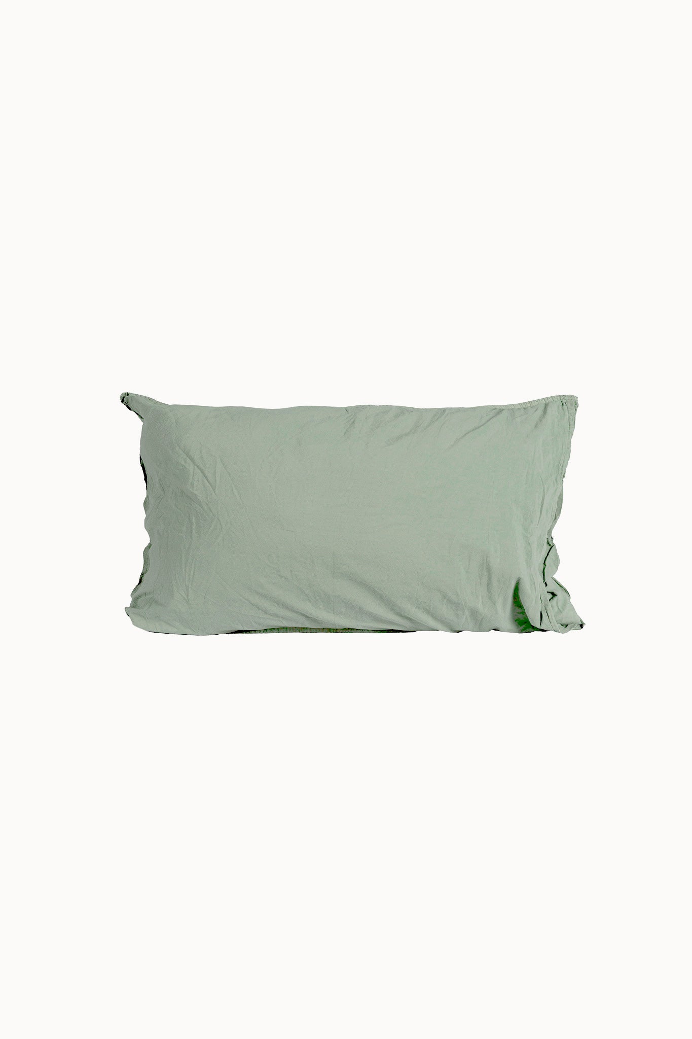 Kopfkissenbezug Crinkle 40x80 cm | Mineral Green von Smaland