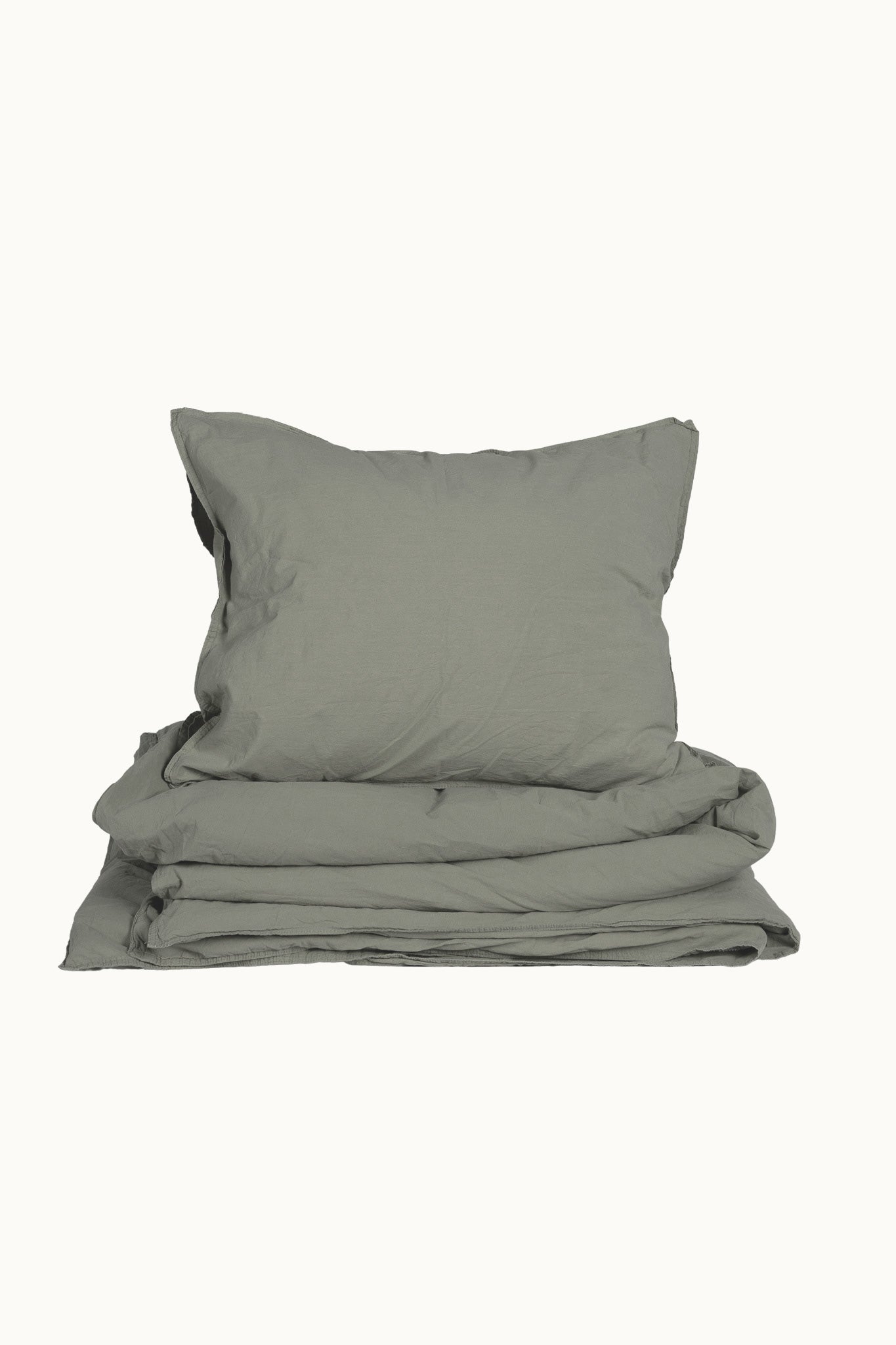 Bettwäsche-Set Crinkle (135x200 + 80x80 cm) | Sage von Smaland