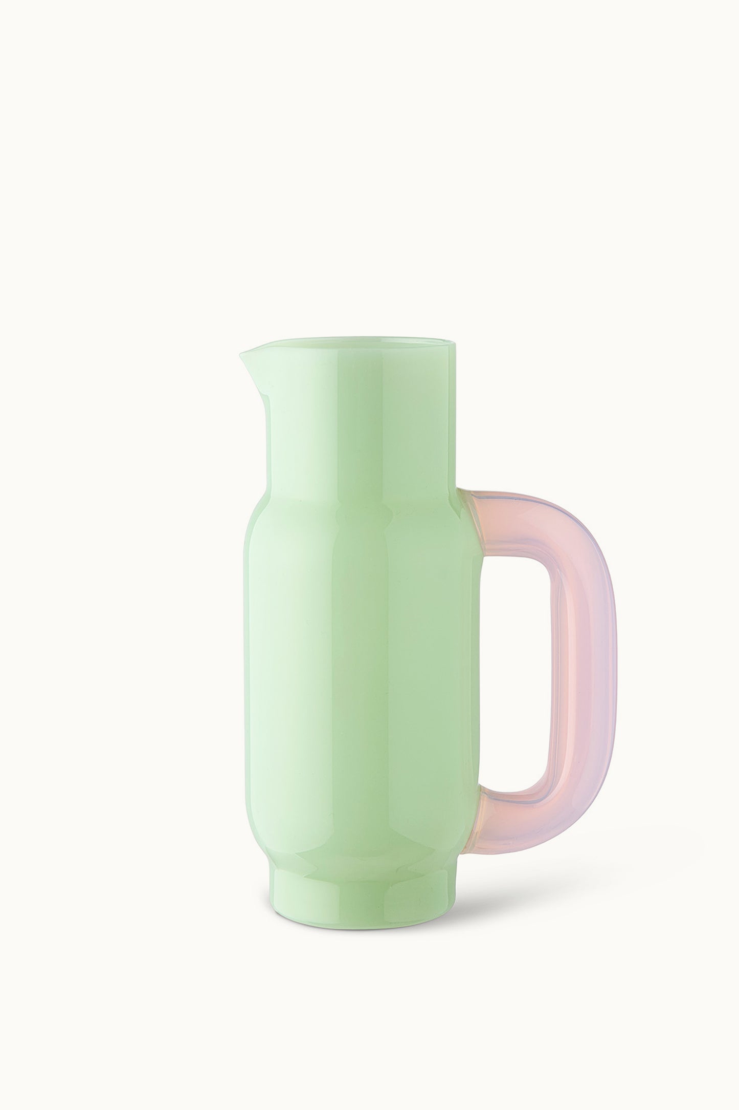 Pitcher/Glaskanne | Milky Jade & Milky Pink von Studio About