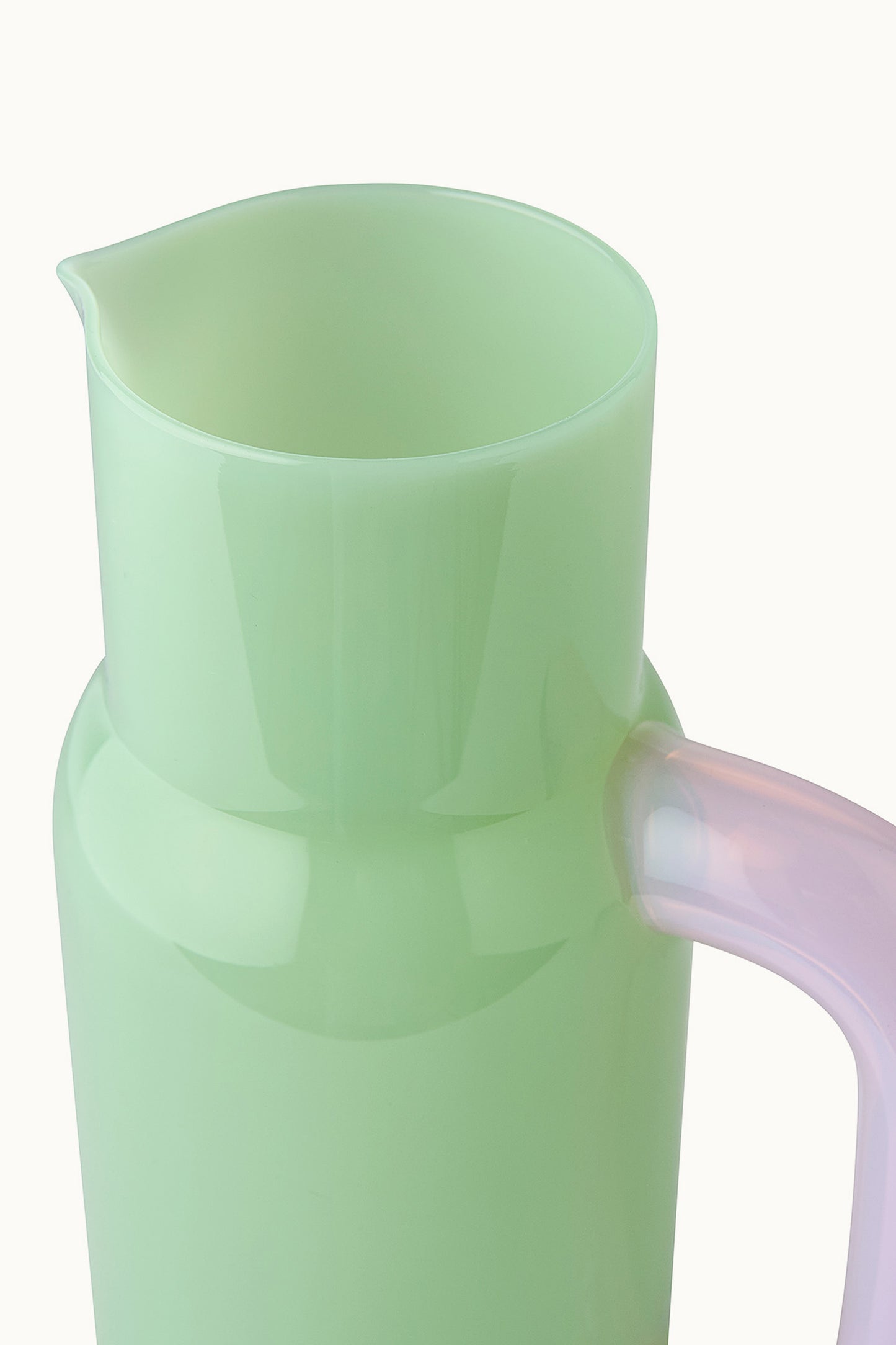 Pitcher/Glaskanne | Milky Jade & Milky Pink von Studio About