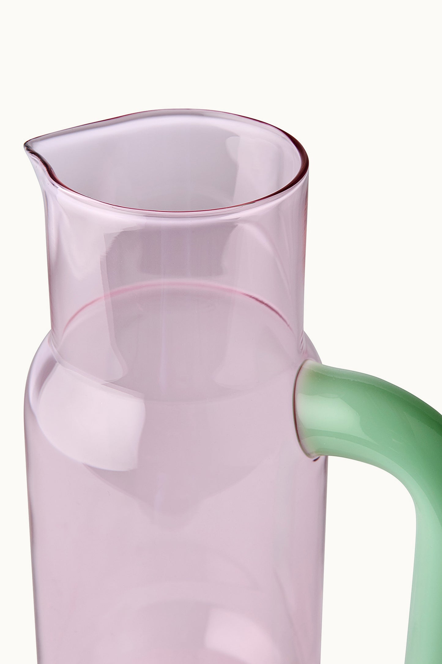 Pitcher/Glaskanne | Pink & Milky Jade von Studio About