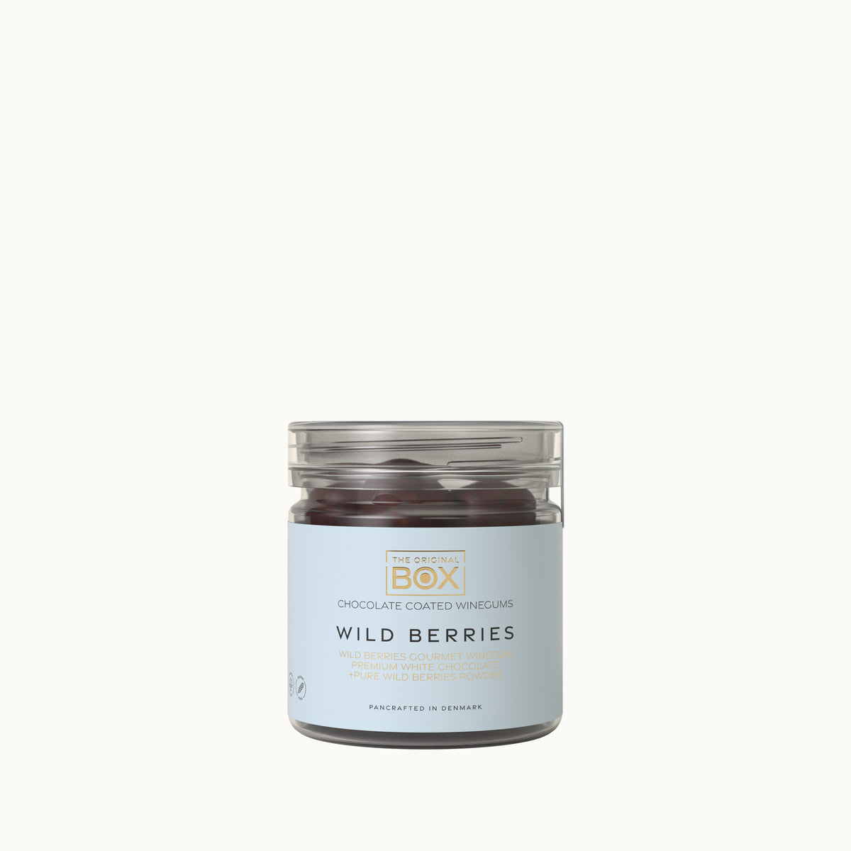 Gourmet-Weingummi Wild Berries in Weißer Schokolade 110g von The Box