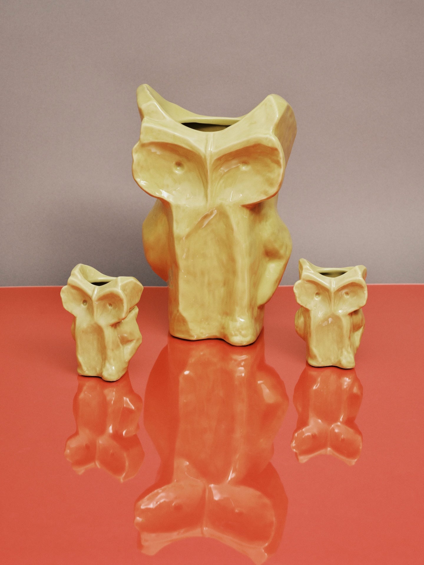 MARNI Vase Owl „After Midnight“ S in Gelb von SERAX