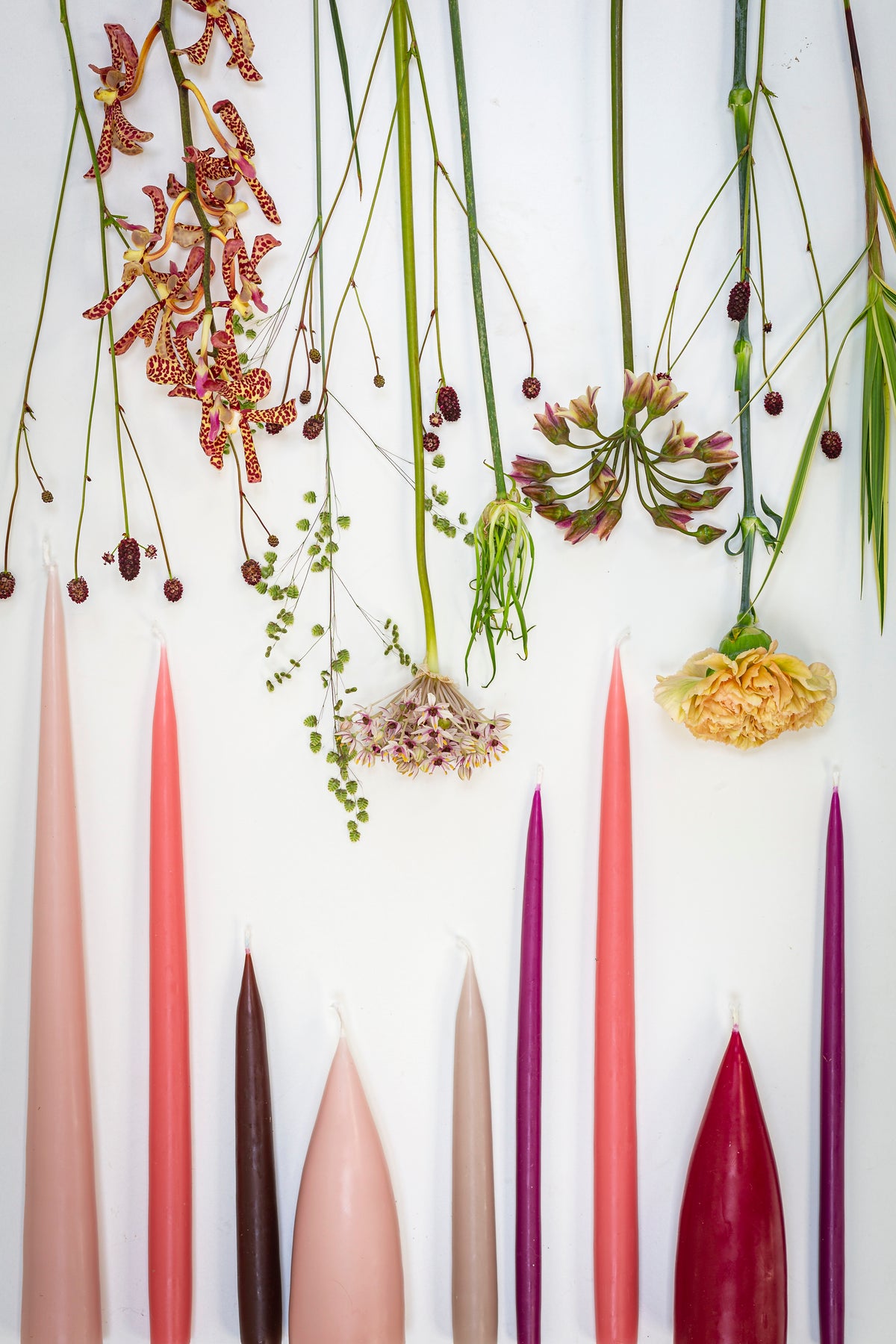 Slim Hand Dipped Candles 2er Paar 28 cm | Chocolate Brown von Kunstindustrien